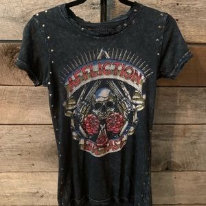Affliction Distrusted T-shirt Size Small